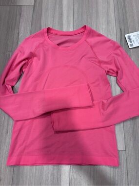 lululemon athletica Hot Pink Long Sleeve Performance Top